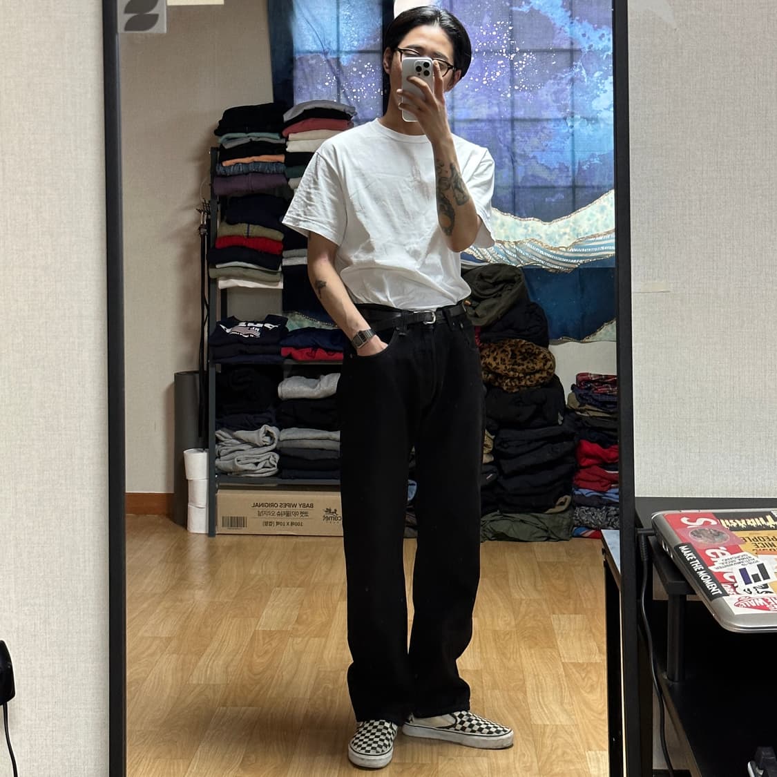 리바이스 501 블랙 데님 상품이미지7