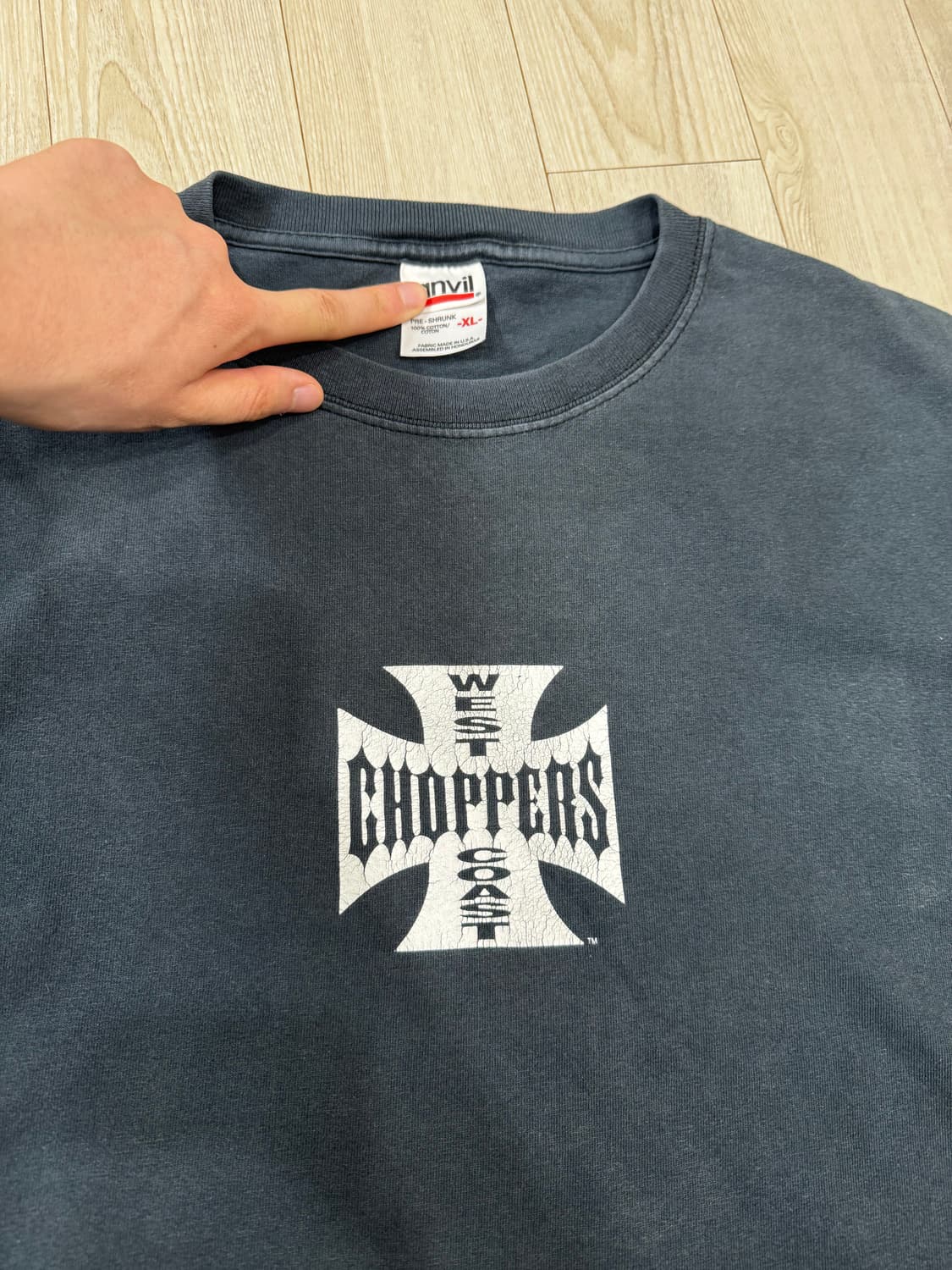 빈티지 웨스트 코스트 차퍼스 티셔츠 상품이미지3