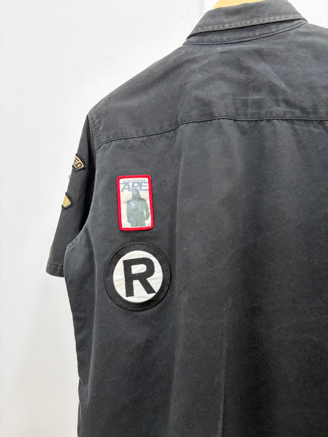 00s Bape 밀리터리 사파리 반팔 셔츠형 자켓 상품이미지8