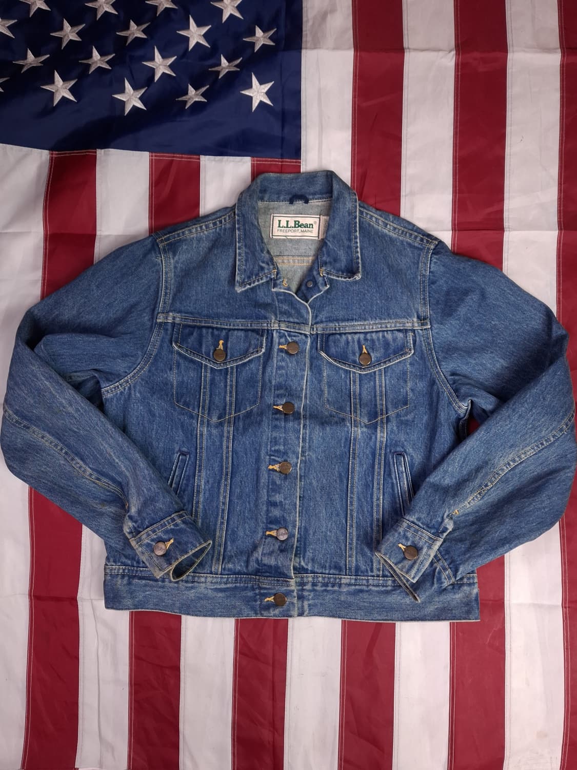오리지날 80's 미국제조 엘엘빈 우먼용 데님트러커자켓 상품이미지1
