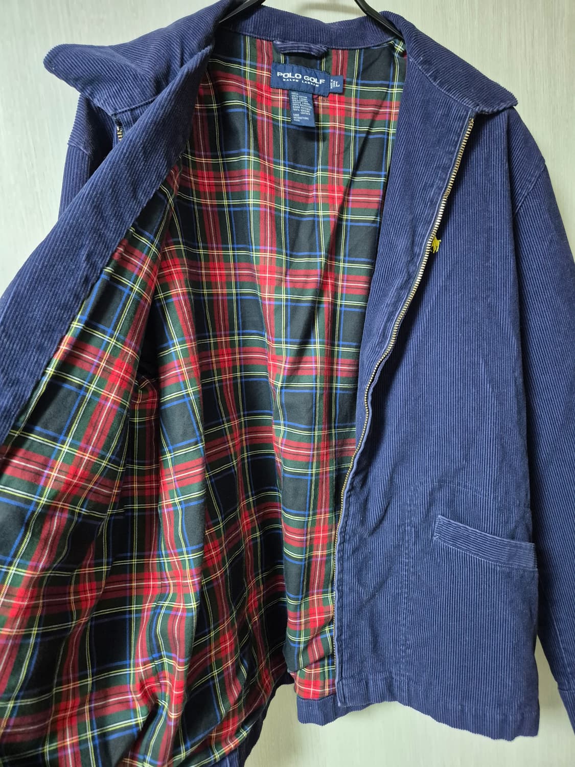 폴로 랄프로렌 골프 코듀로이 자켓 네이비 점퍼 라지 상품이미지8