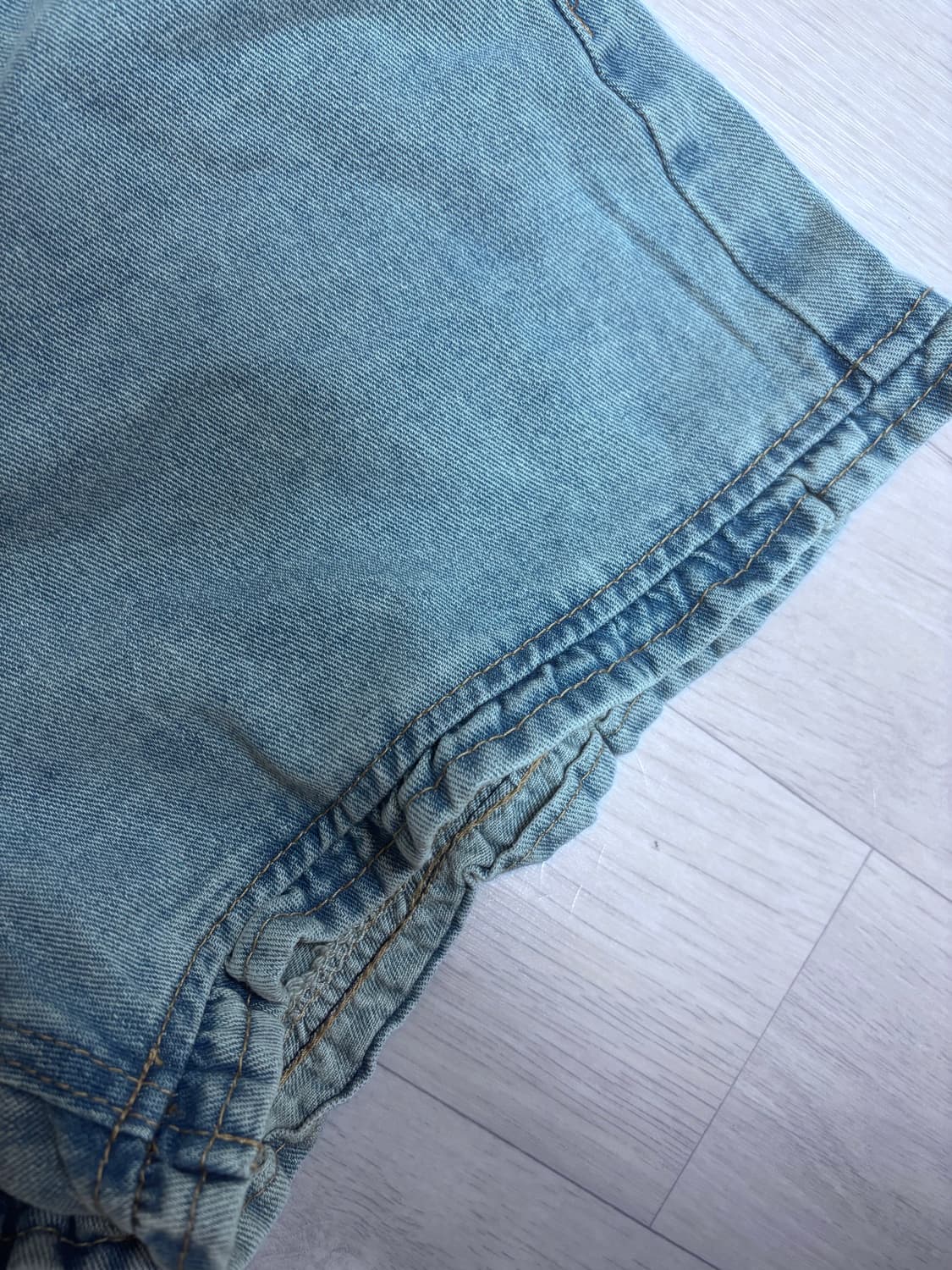 연청 데님 반바지 상품이미지3