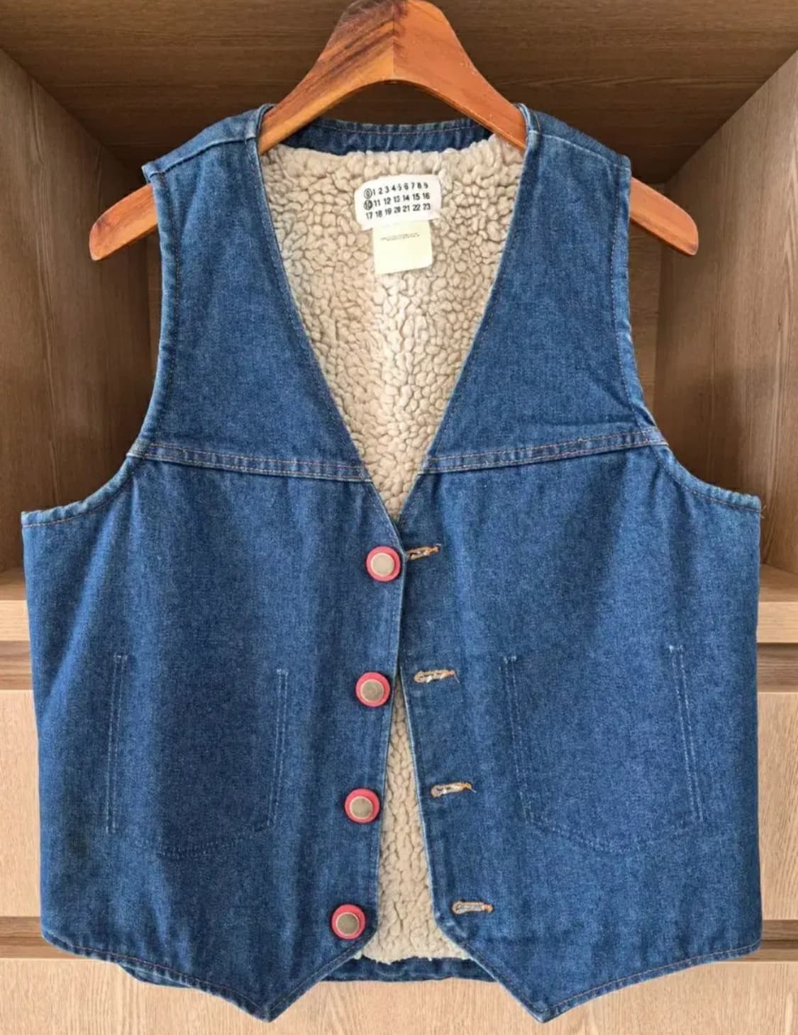 Maison Margiela Artisanal Denim Boa Vest 상품이미지1