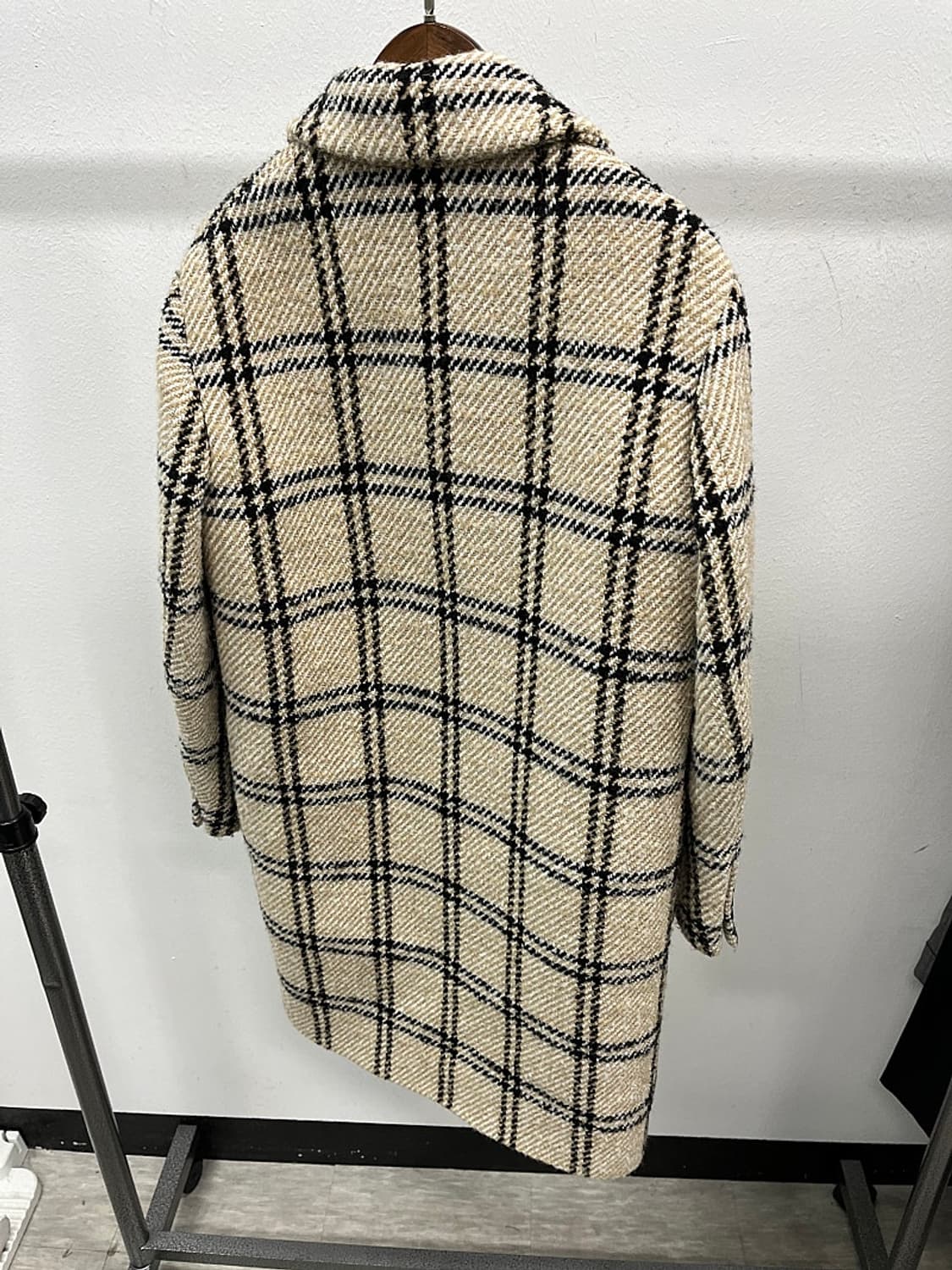 여) 마쥬 체크 울코트  상품이미지7