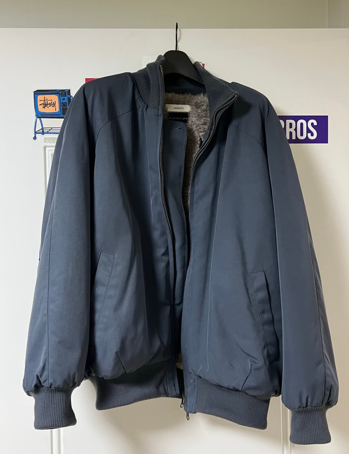 M) 아모멘토 리버시블 오버사이즈 시어링 점퍼 상품이미지3