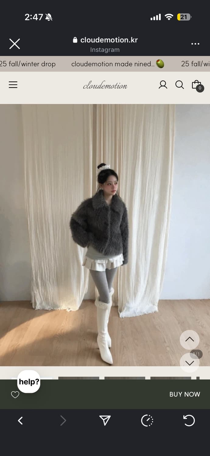 클라우드이모션 디오더 퍼자켓 상품이미지1