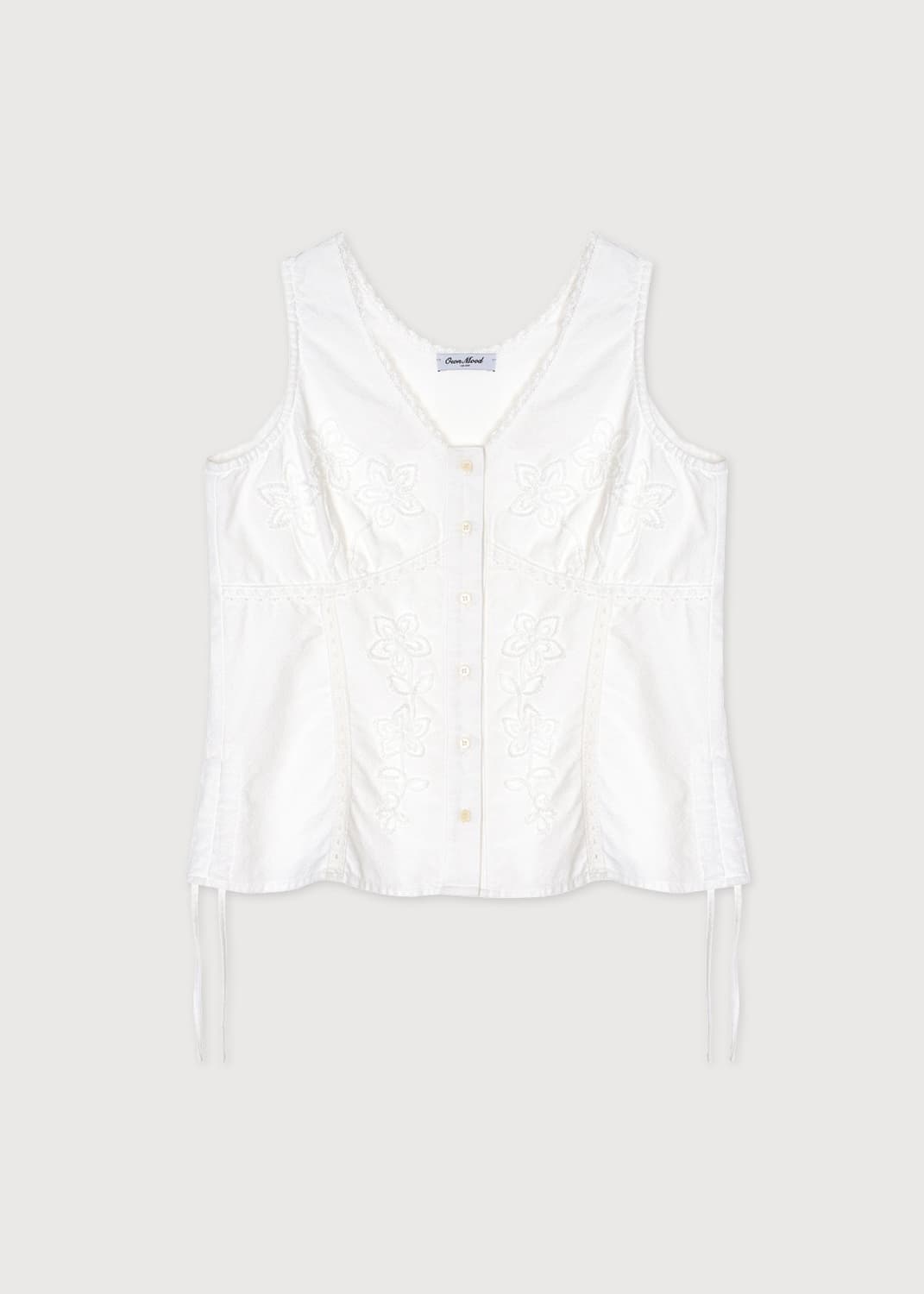 온무드 FLORAL EMBROIDERY VEST 상품이미지1