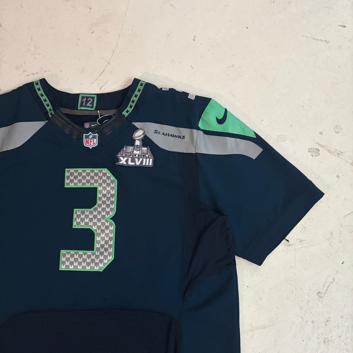 나이키 NFL 시애틀 시호크스 러셀 윌슨 빈티지 유니폼 져지 48 상품이미지2