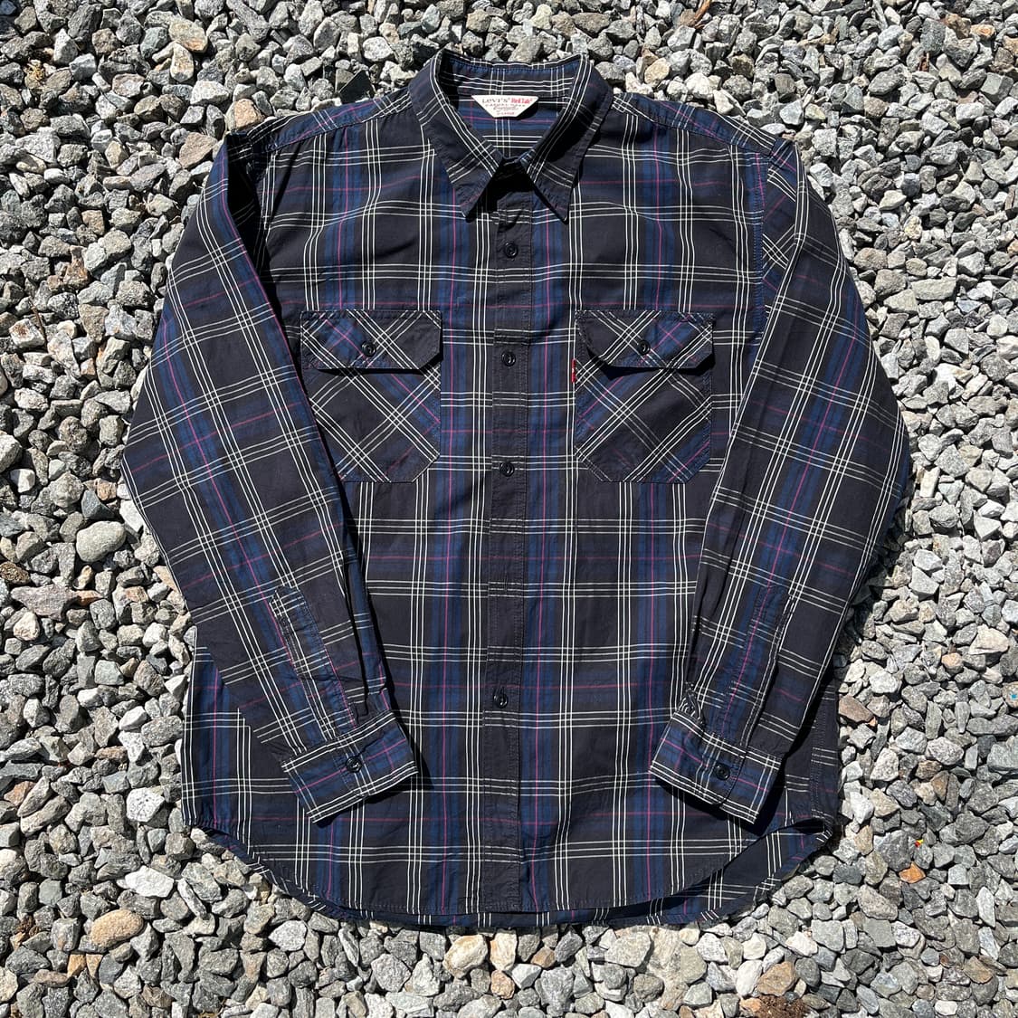 리바이스 일본판 레드탭 체크 셔츠 (실측확인) 상품이미지1