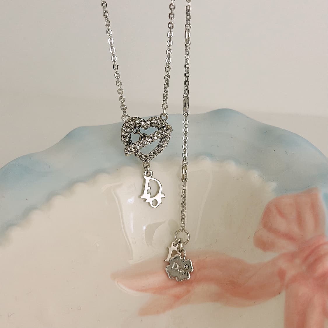 [희귀] 디올 하트 토글 오블리크 목걸이 상품이미지5