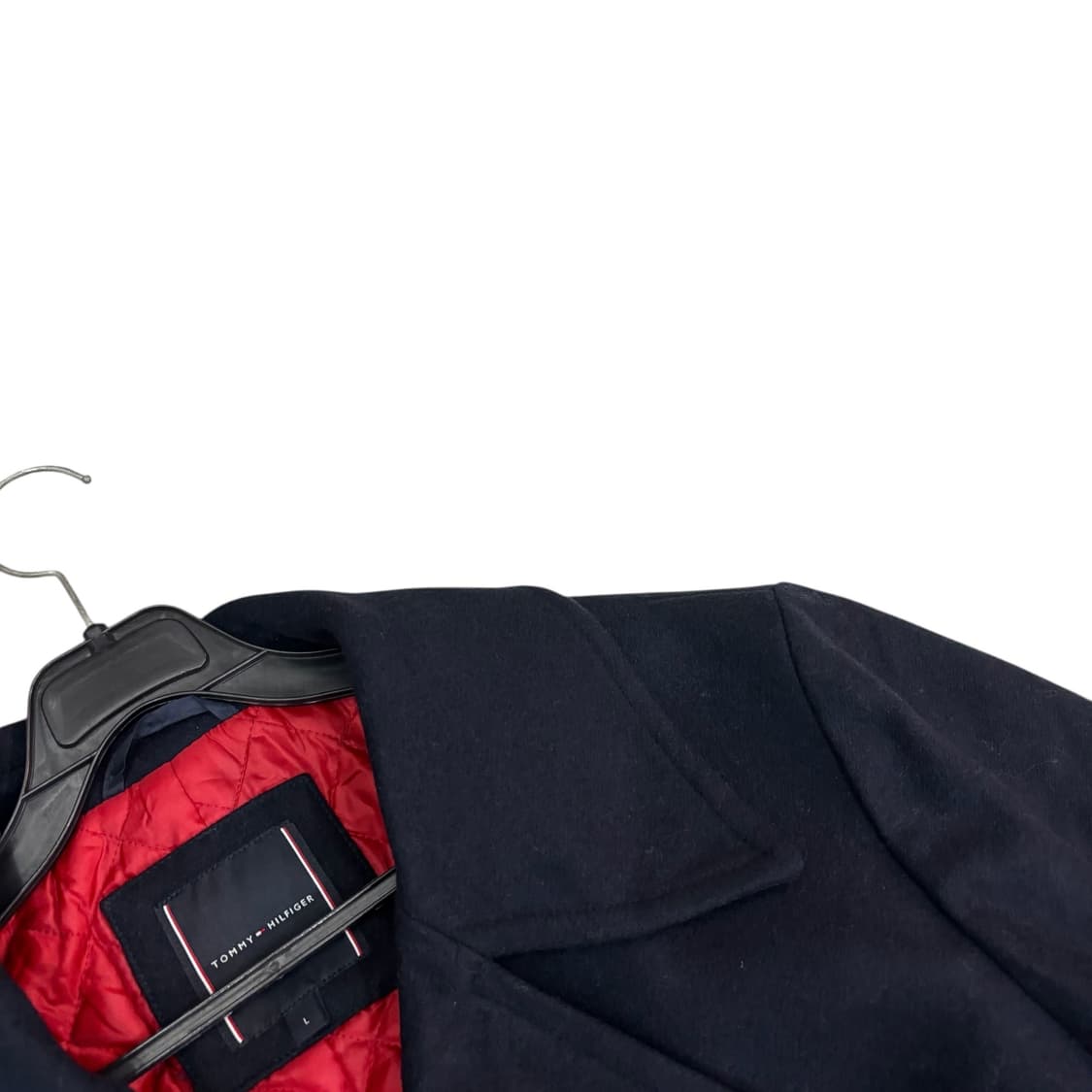 타미힐피거 네이비 버진 울 더블 코트 상품이미지3