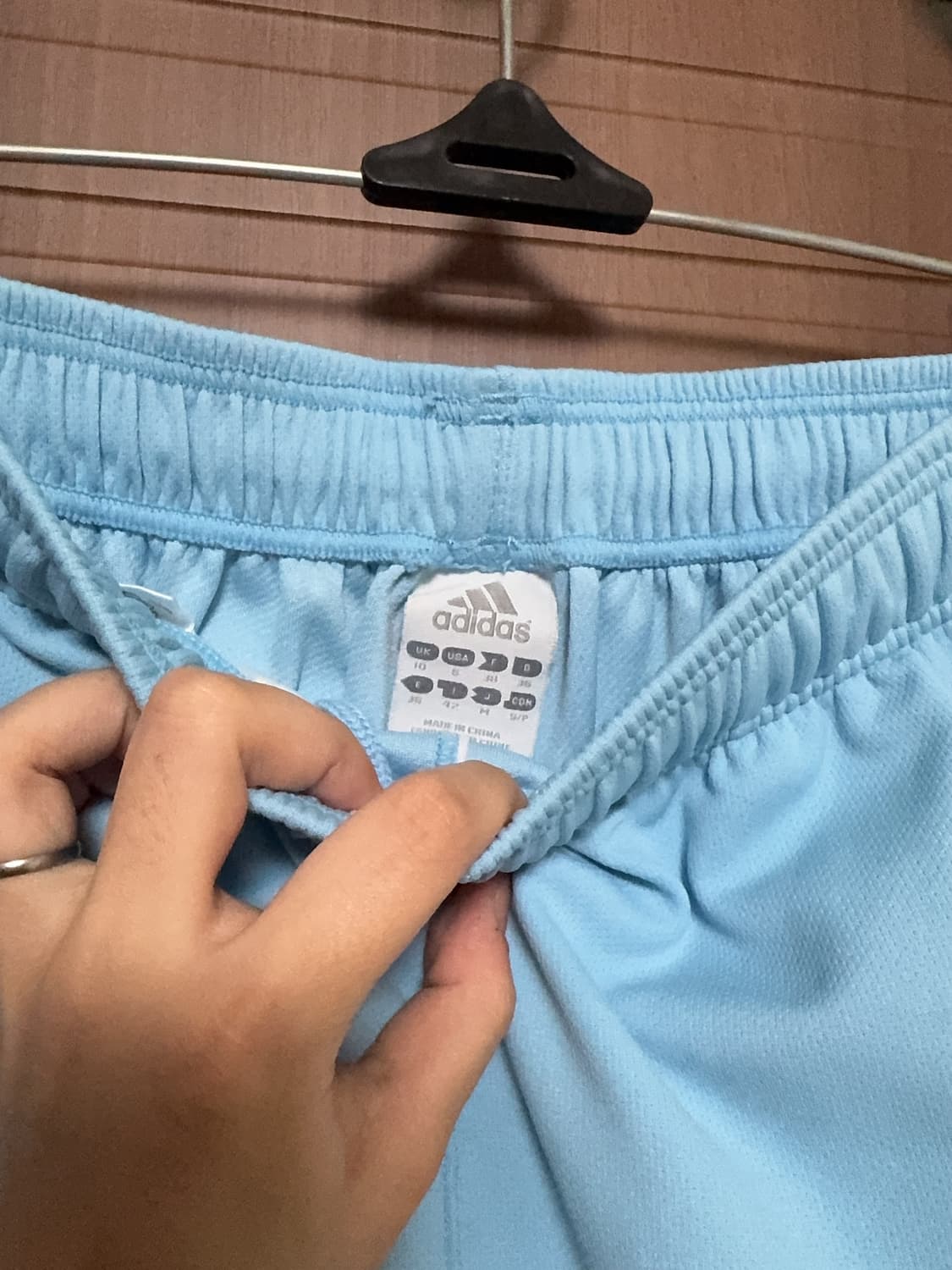 아디다스 빈티지 아노깔 서브컬쳐 스카이블루 스포츠 하프팬츠 상품이미지6