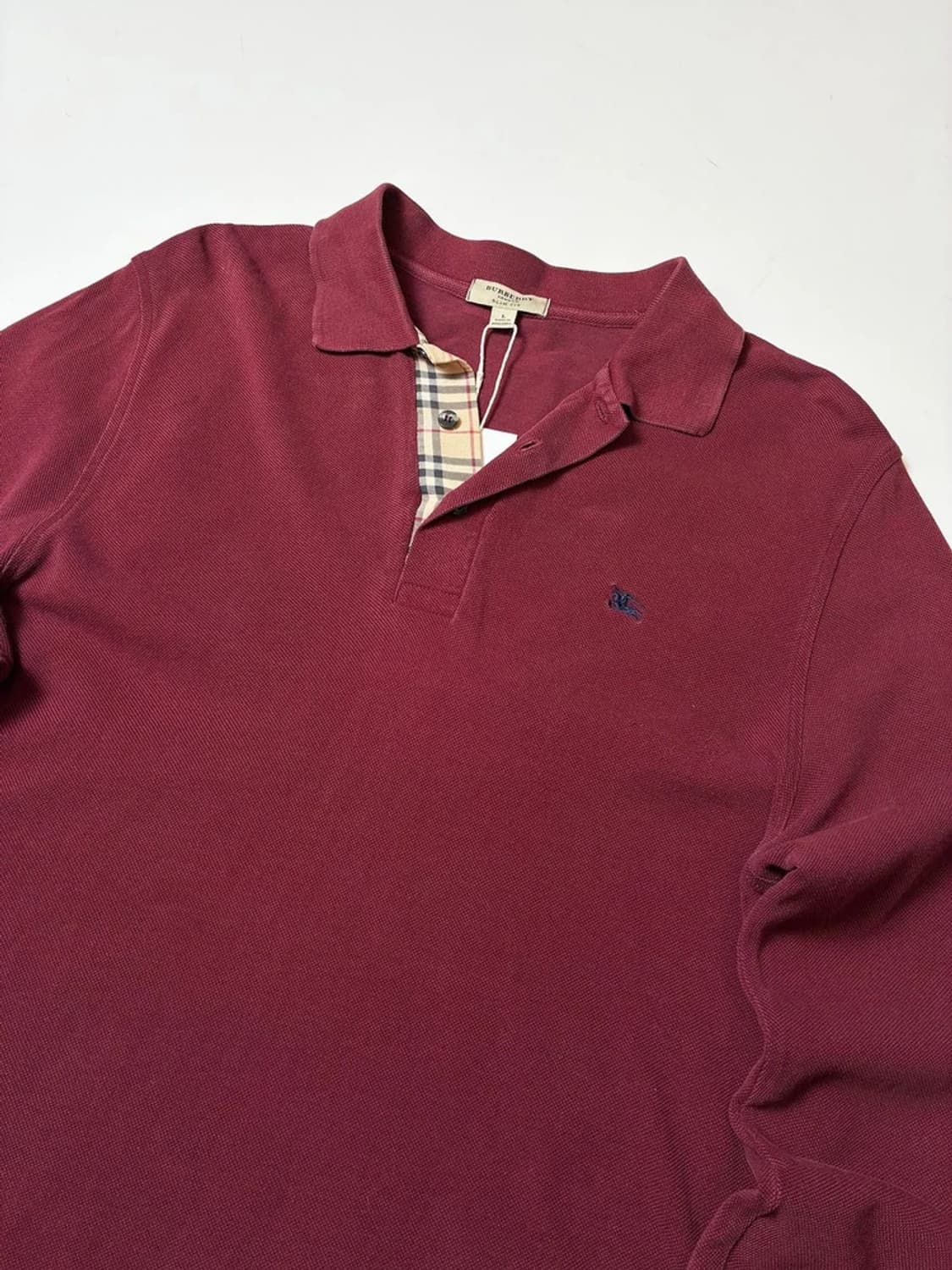 버버리 00's 노바체크 카라 롱슬리브 PN9500 상품이미지2