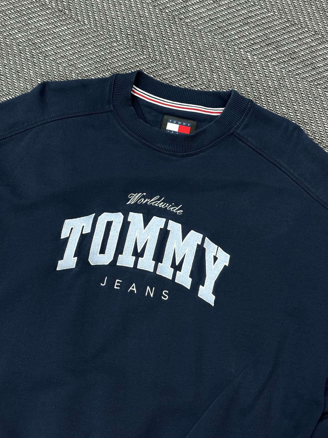 타미진스 맨투맨 네이비 상품이미지2