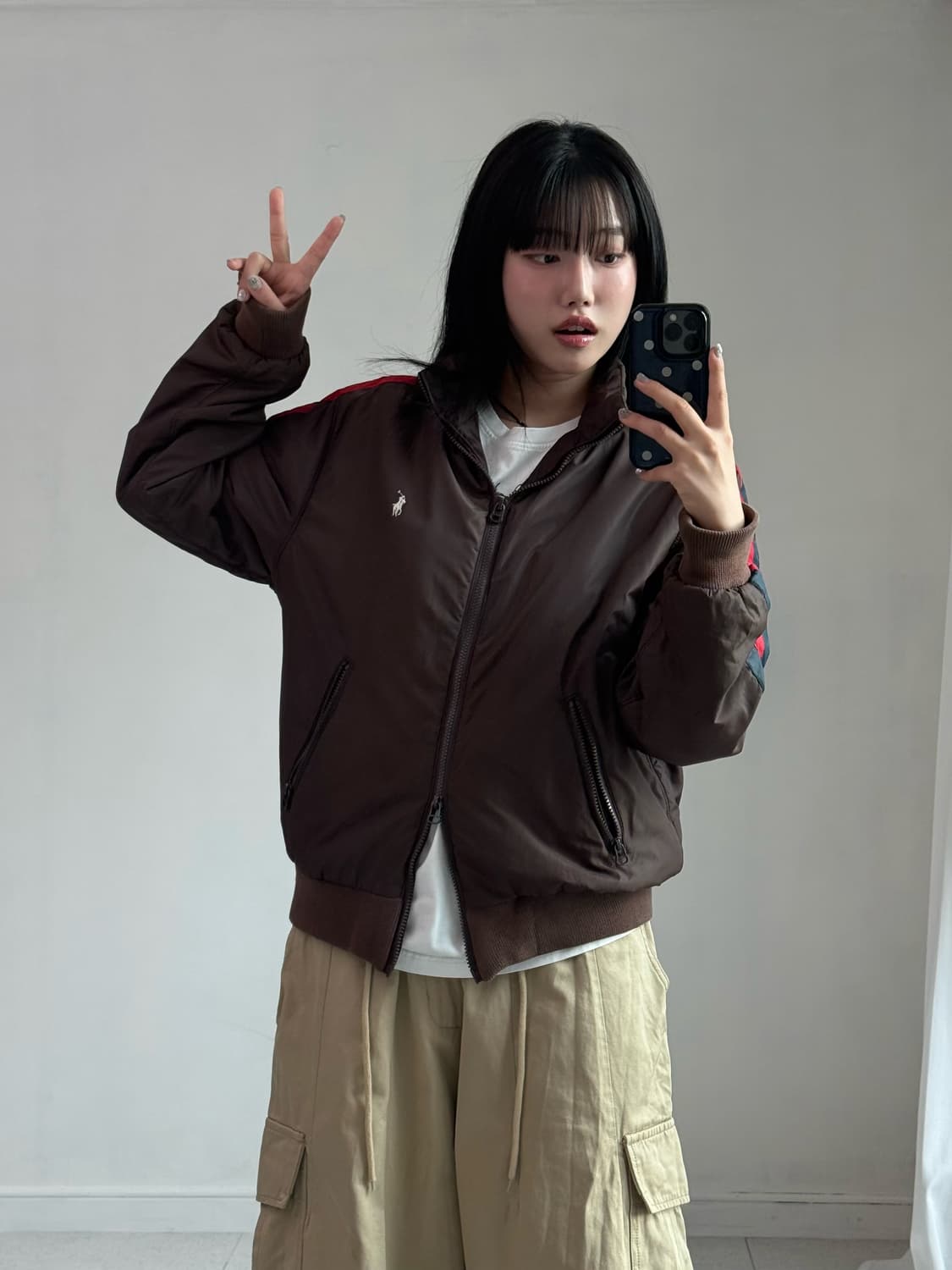 폴로 브라운 투웨이 자켓 상품이미지4