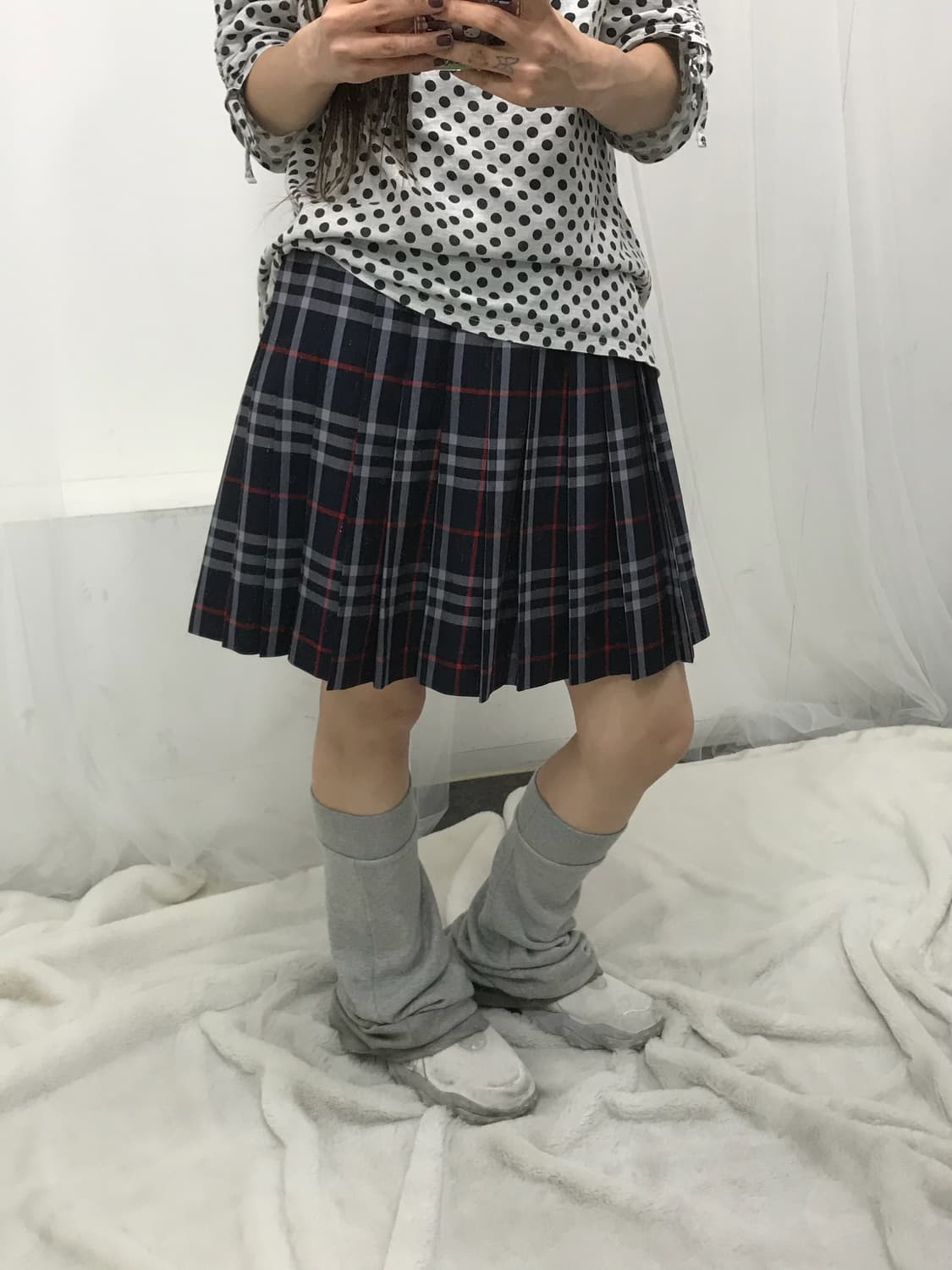 Burberry 노바 체크 플리츠 스커트  상품이미지1