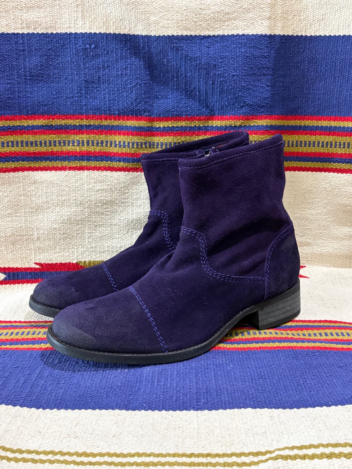 솔로 앤 더블 스웨이드 웨스턴 부츠 상품이미지1