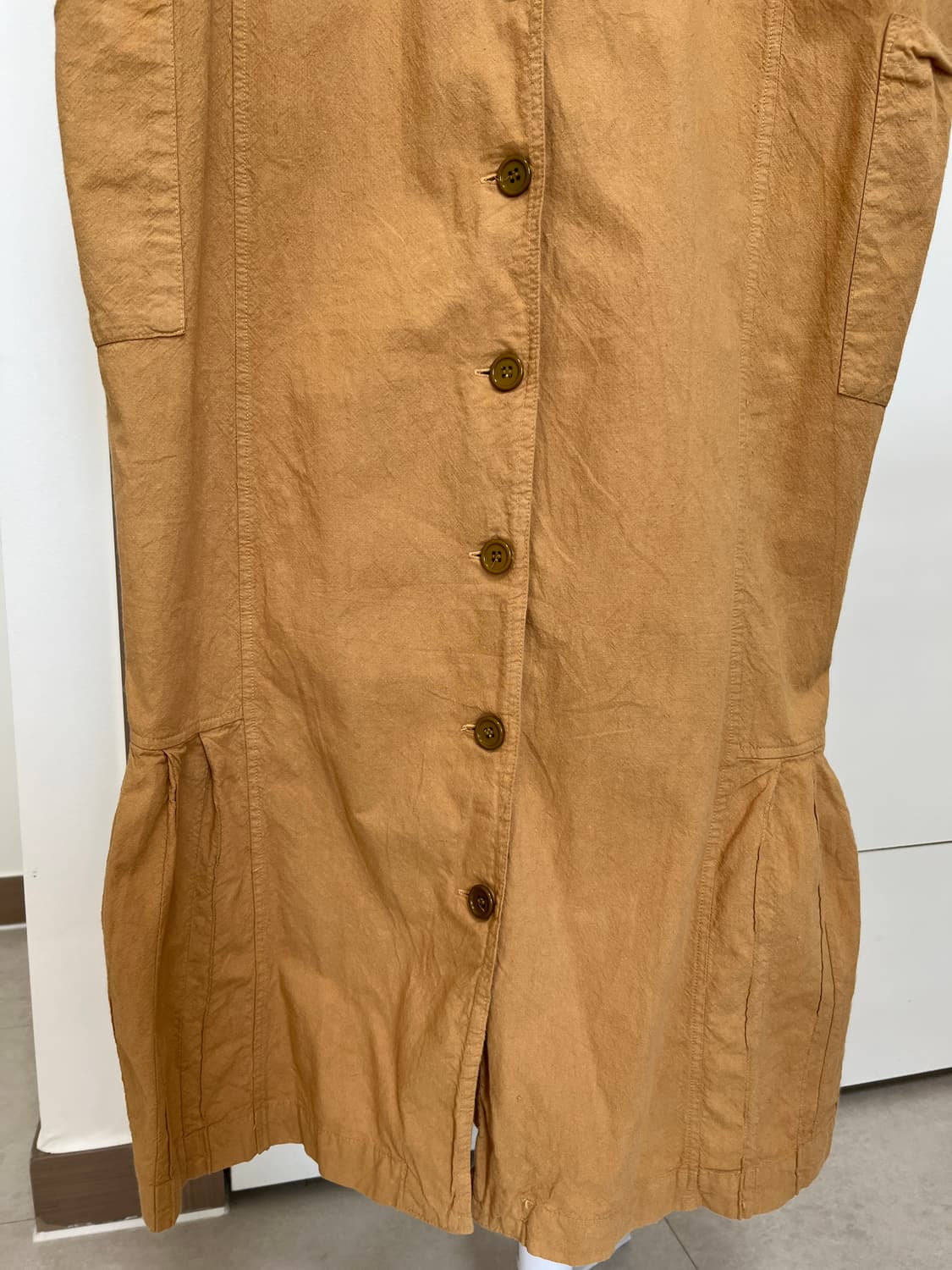 바게뜨 민소매 단추 원피스 상품이미지5