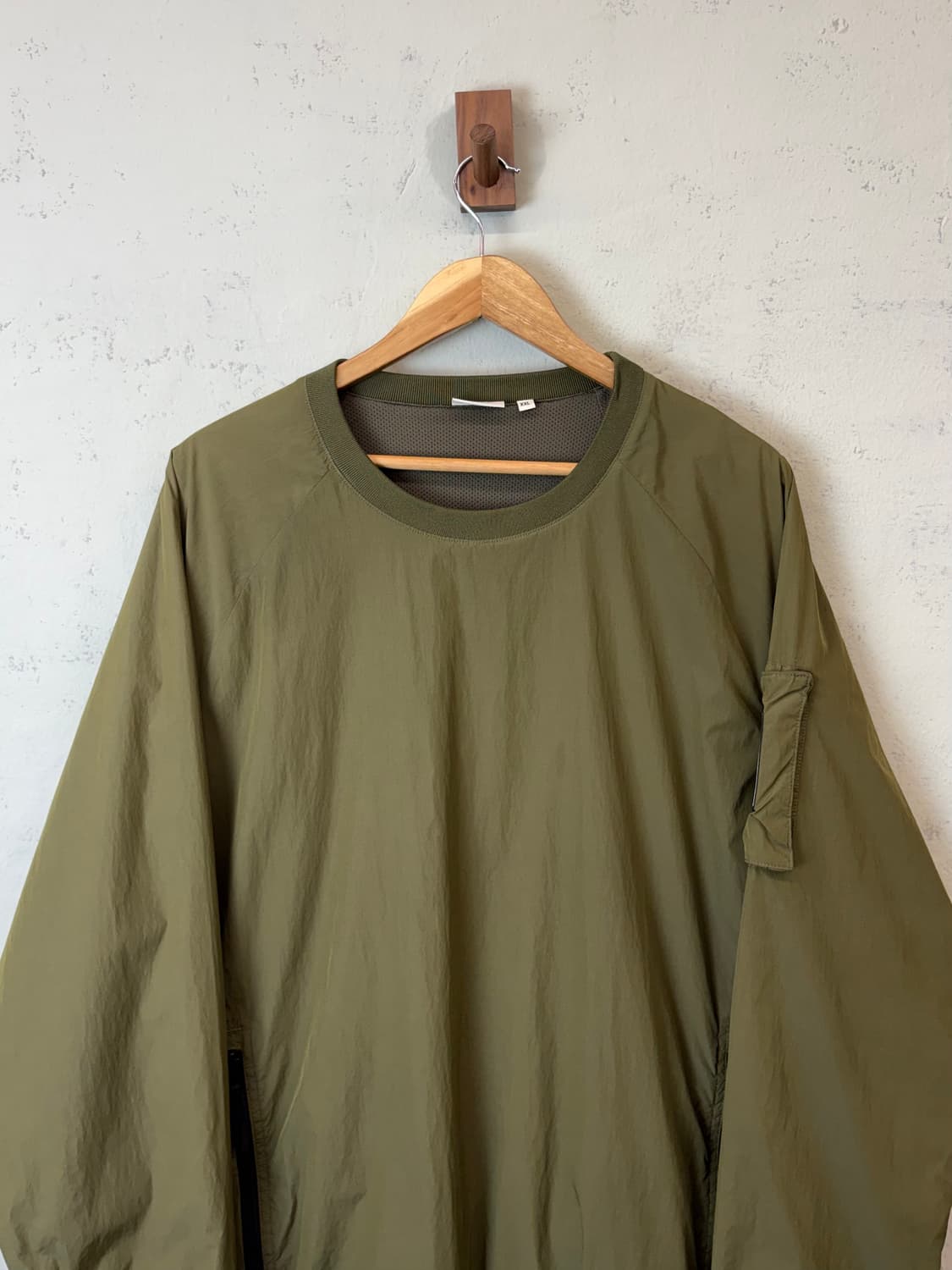 골든베어 올리브 그린 나일론 웜업 바람막이 상품이미지3