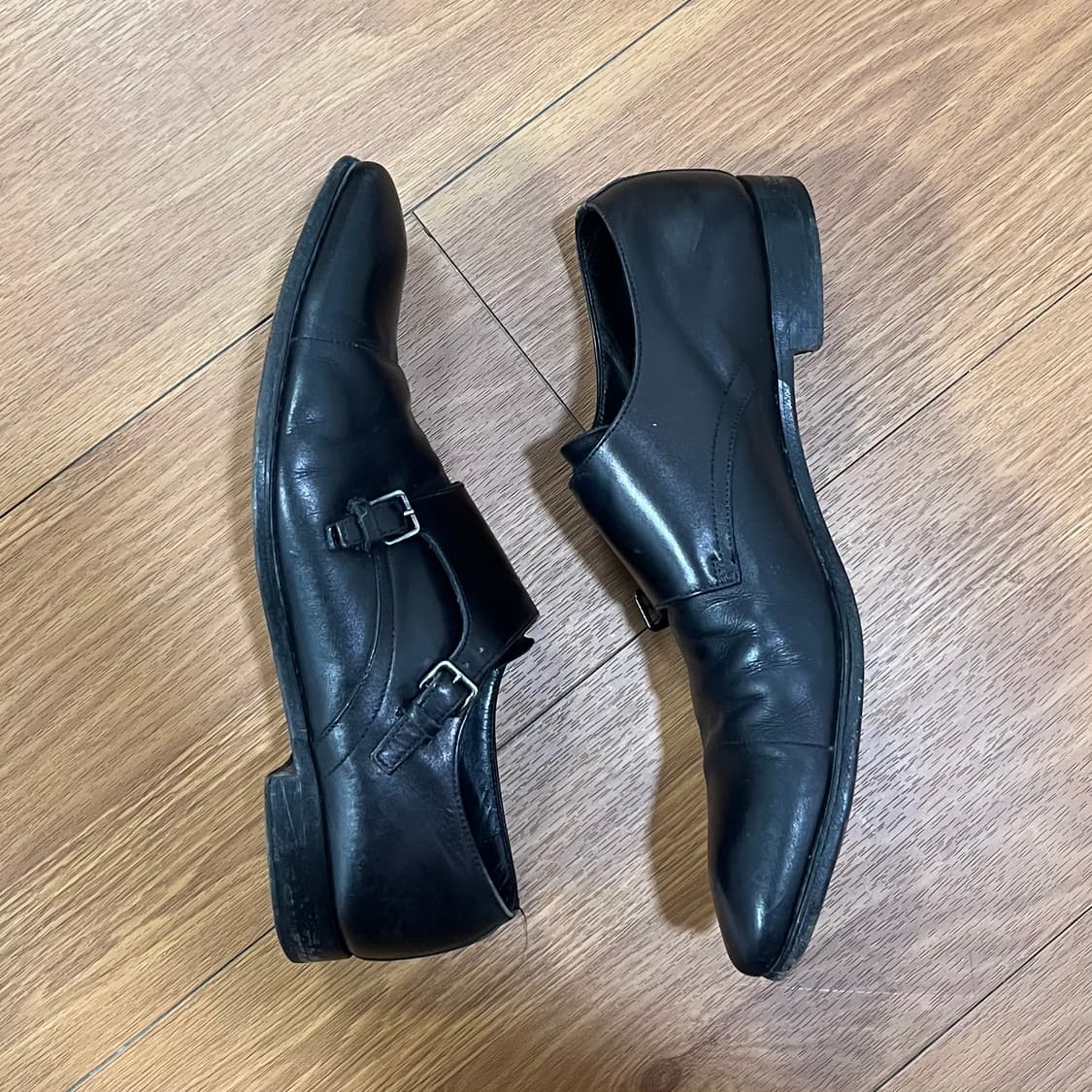 Prada Double Strap Monk Loafers 상품이미지3