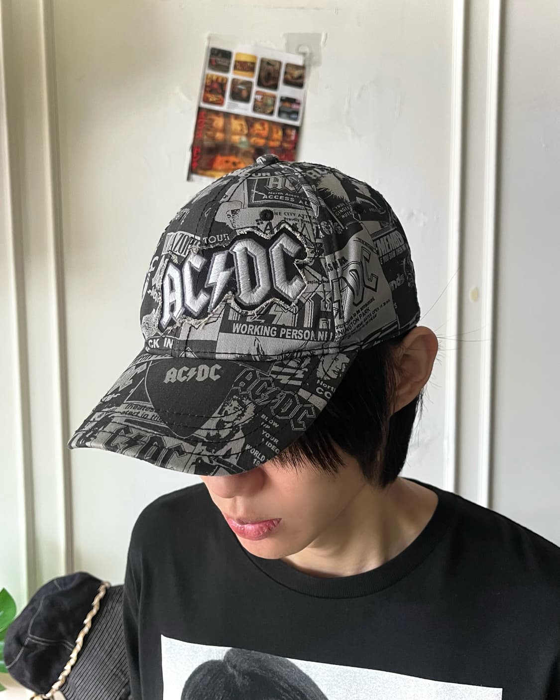 2000s AC/DC Official Collage Print Cap 상품이미지2