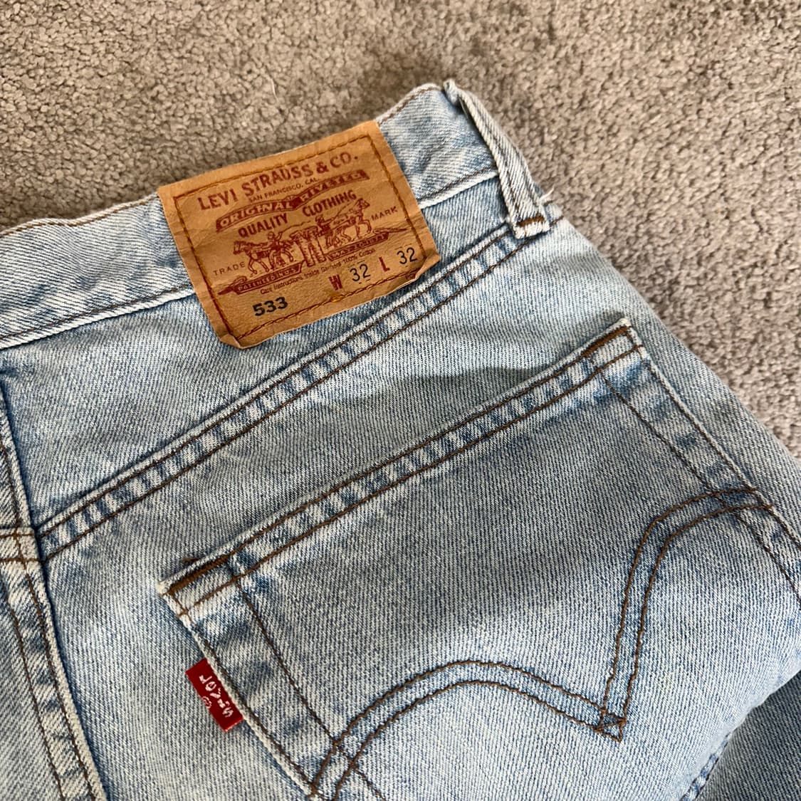 리바이스533 라이트 블루 데님 팬츠(32) 상품이미지5