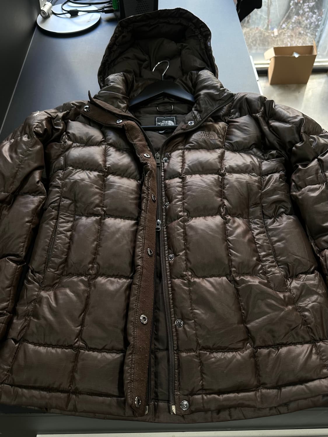 노스페이스 우먼스 600다운 투웨이 패딩자켓 초코 상품이미지7