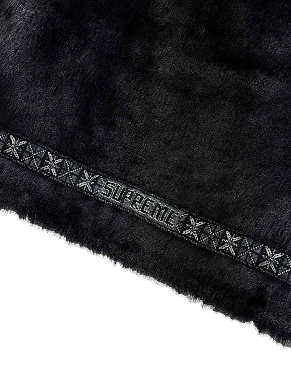 슈프림 포우 퍼 파카 블랙 (새상품) 상품이미지5