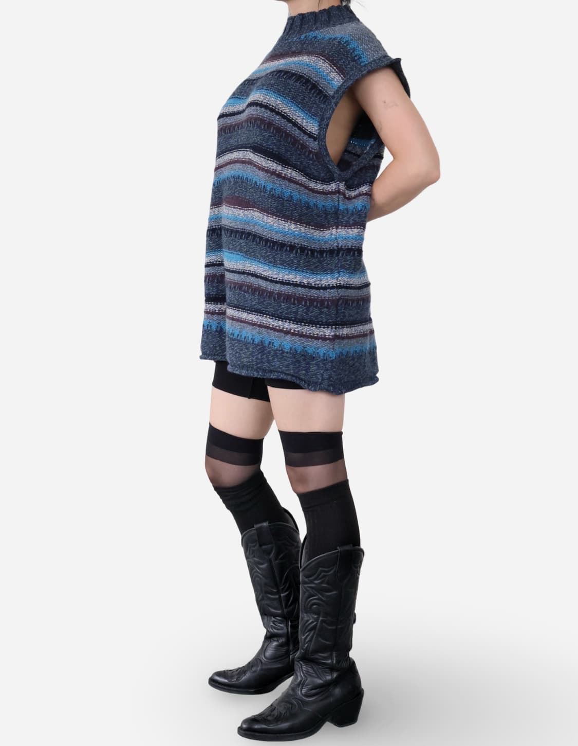 Alpha Vintage Stripe Knit Vest 상품이미지3