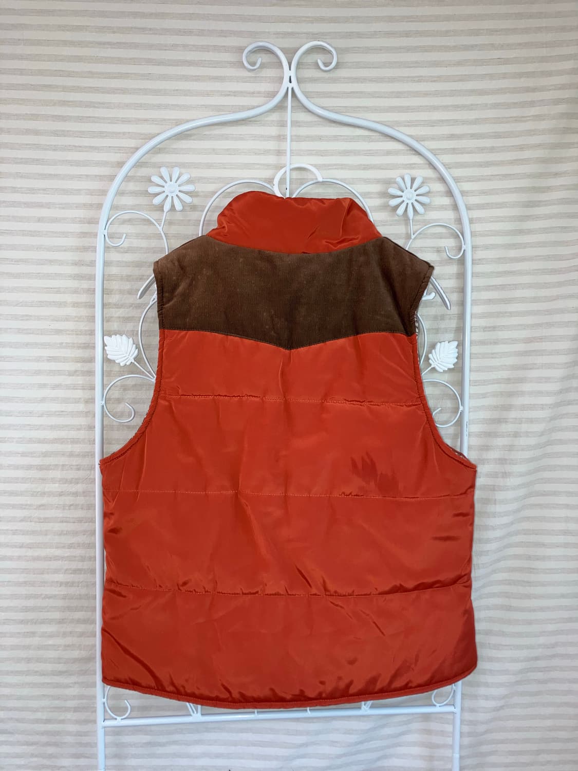 jpn vintage 브라운 노르딕 리버시블 패딩 조끼 y2k 스트릿 갸 상품이미지4