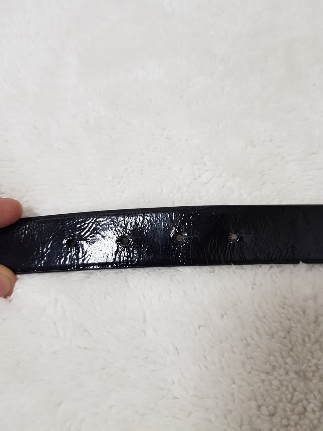 [85/34/정품] 로에베 아나그램 페이던트 블랙벨트 상품이미지9