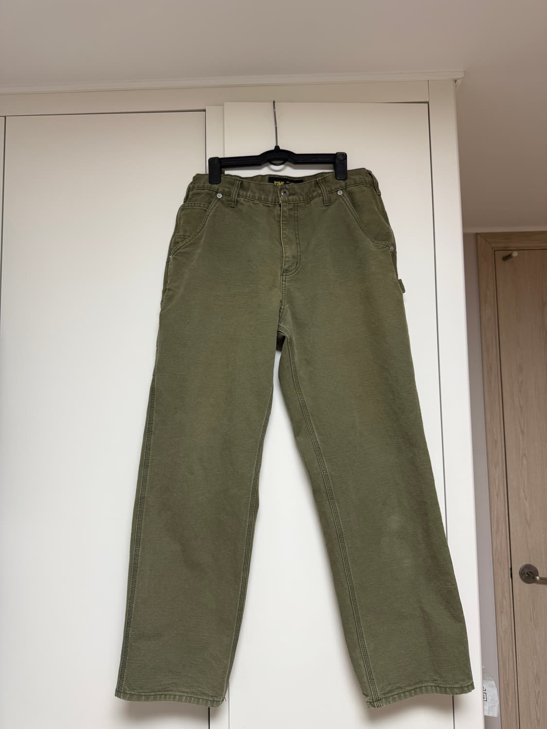 [0] 블라인드파일즈 카펜터 싱글니 팬츠 올리브 상품이미지1