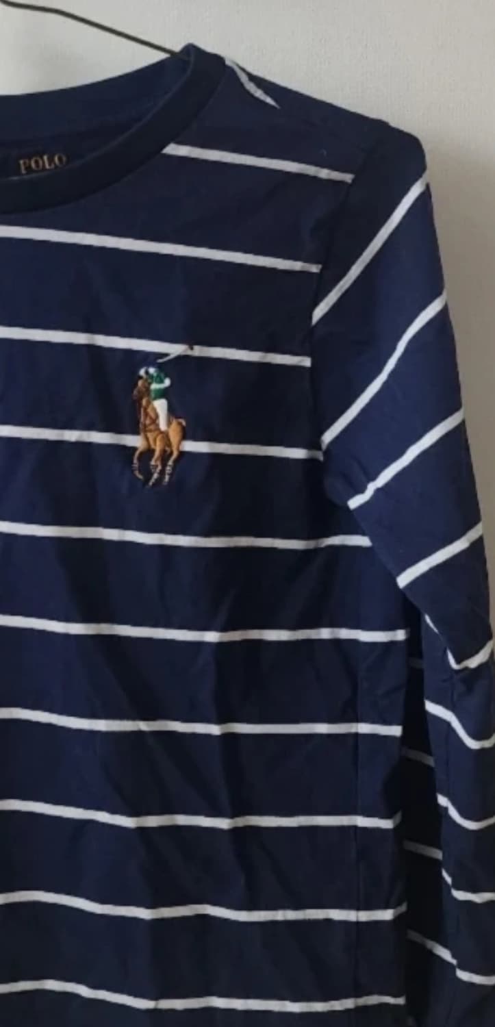 폴로 랄프로렌 네이비 스트라이프 160 상품이미지2