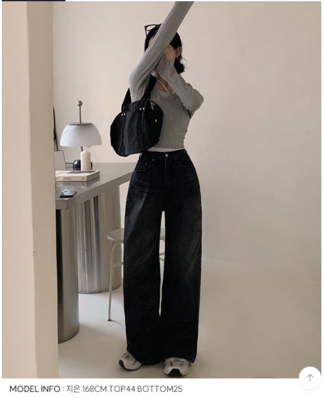 여성 베이델리 오션 와이드 데님팬츠 
흑청 XL  상품이미지6