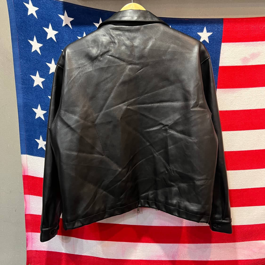 라퍼지스토어 누빔 레더 자켓 상품이미지2