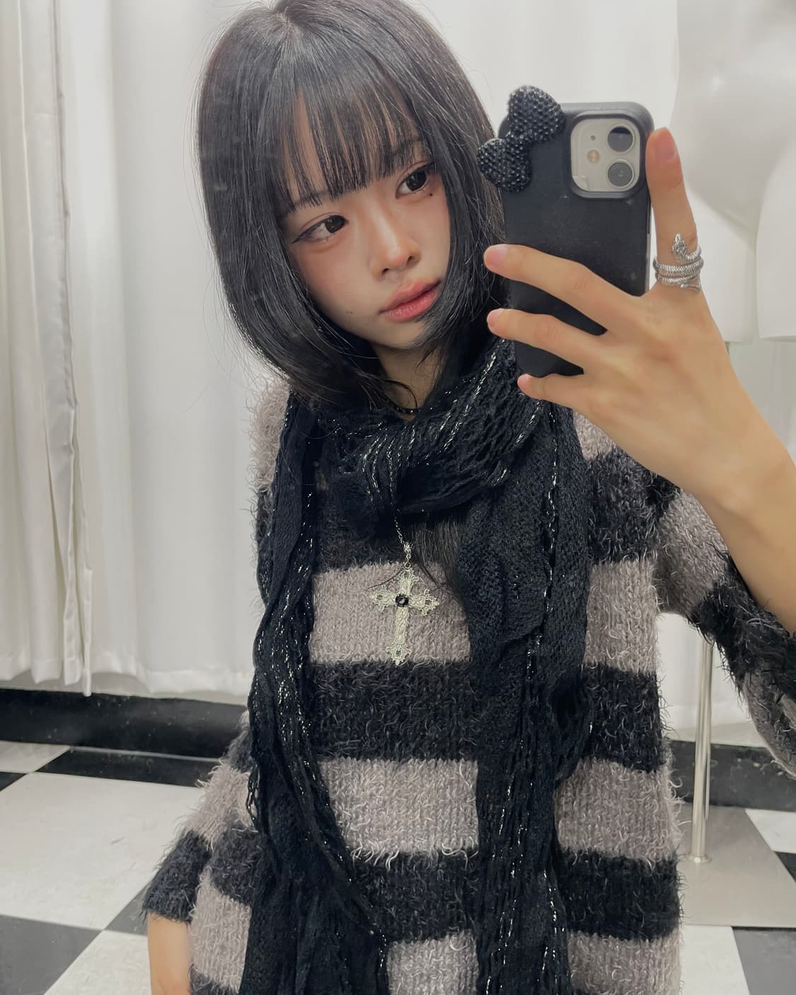 🎸블랙 메쉬 스카프🎸 상품이미지1