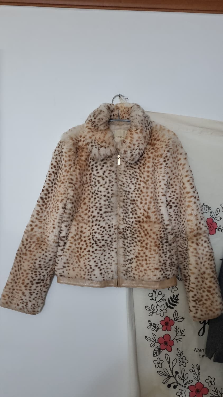 레오파드 퍼 숏 자켓 (구66)55 상품이미지1