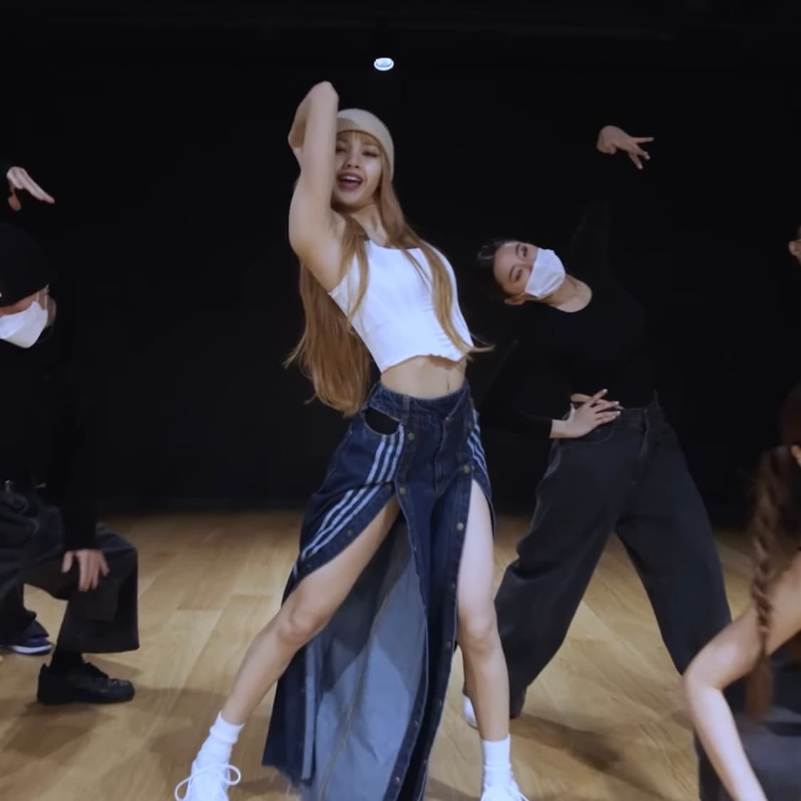 리사착용 새제품 아디다스 아이비파크 청바지 S 아디다스청바지 상품이미지1