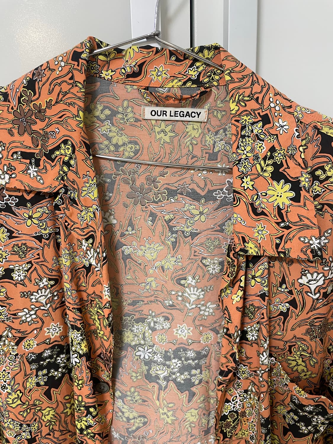 Ourlegacy 아워레가시 셔츠 red plant print shirt 상품이미지4