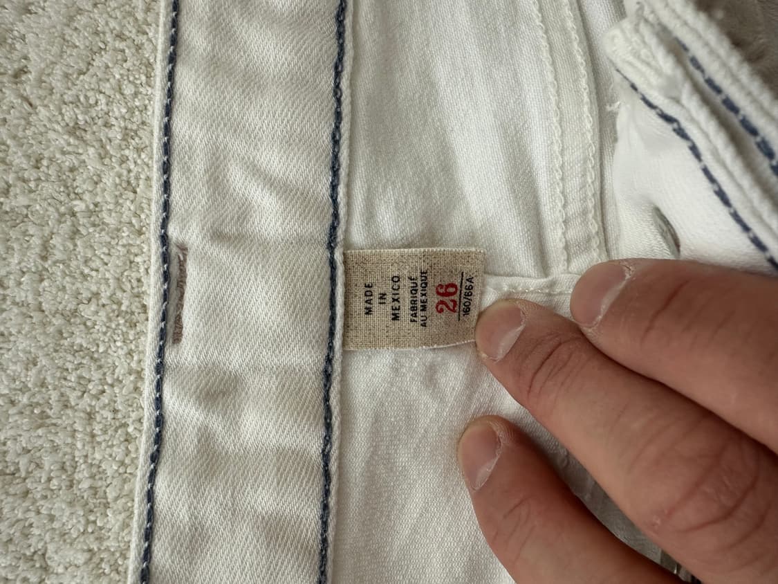 RRL 더블알엘 스키니핏 화이트 데님 26 상품이미지4