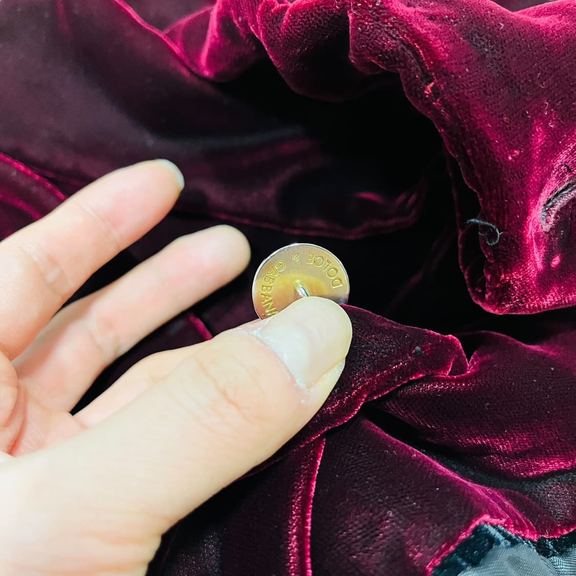 돌체 앤 가바나 00s 섹슈얼 다크 와인 벨벳 블레이저 상품이미지10