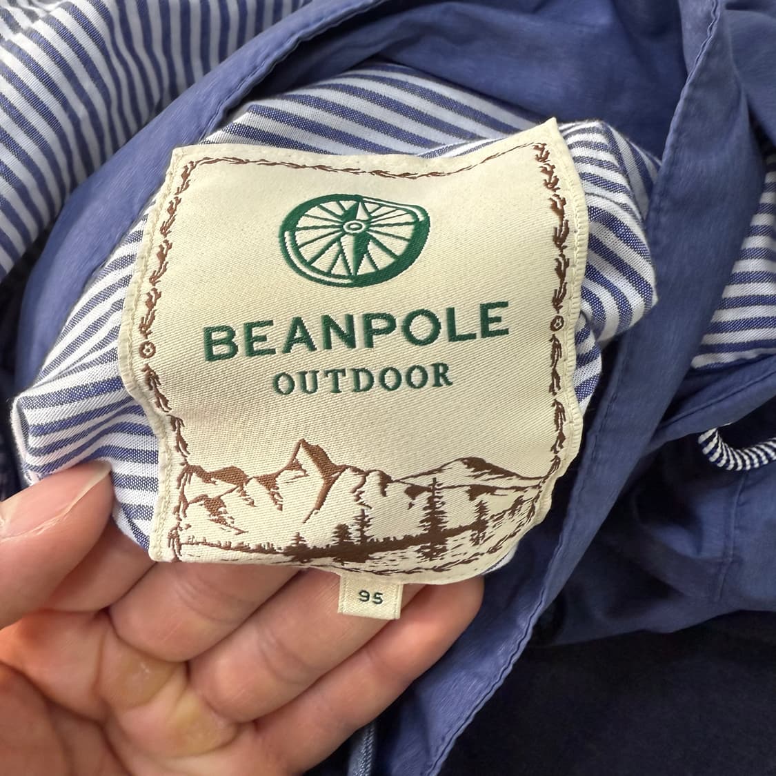 [95] 빈폴 아웃도어 네이비 바람막이 자켓 1229T1 상품이미지3