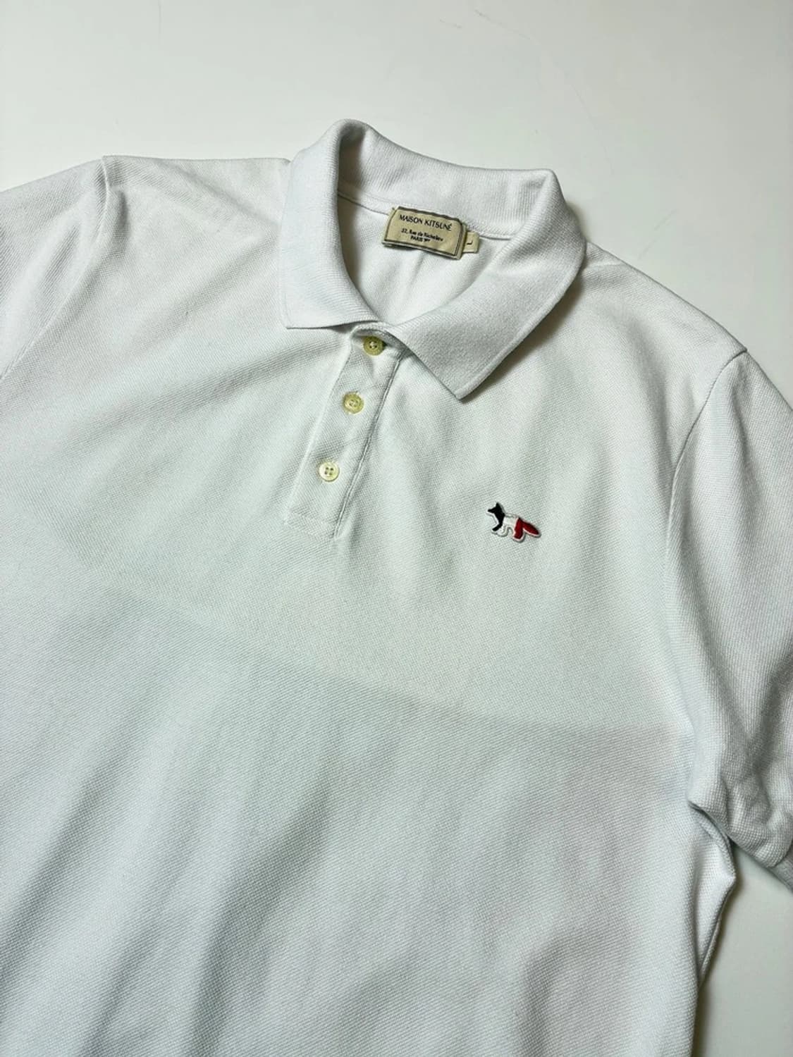 메종키츠네 폭스 패치 반팔 카라 티셔츠 PN9017 상품이미지2
