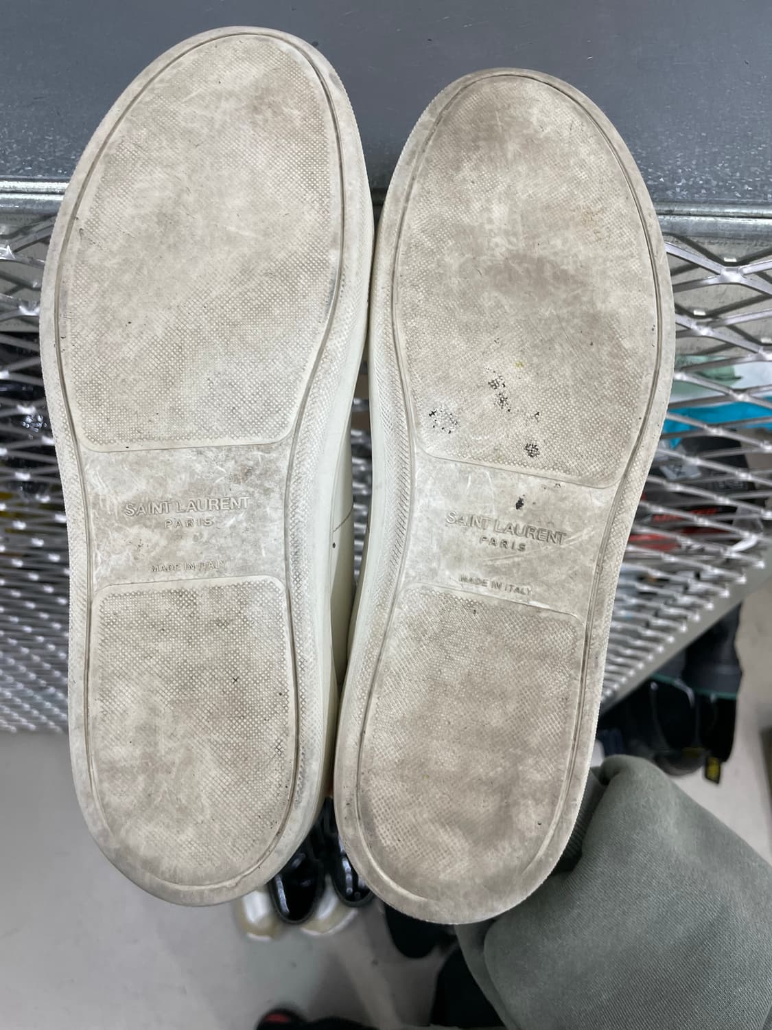 생로랑 레더 스니커즈 화이트 42 (gr-4568) 상품이미지6