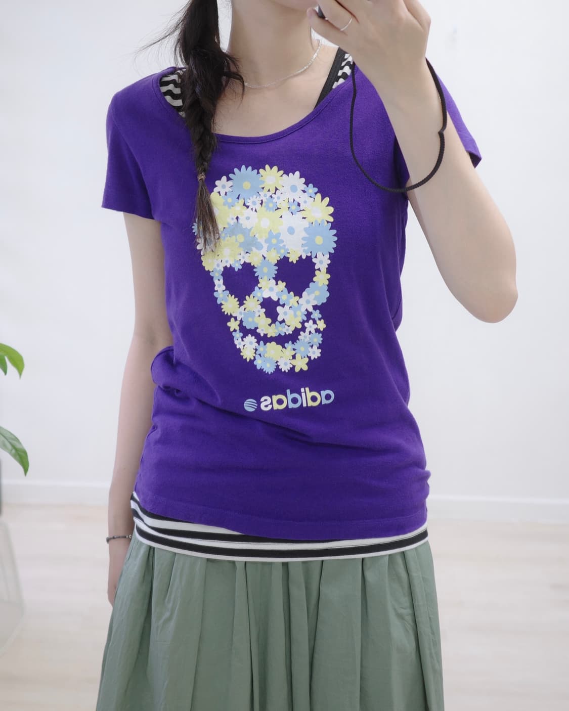 adidas neo label purple Tee 상품이미지2