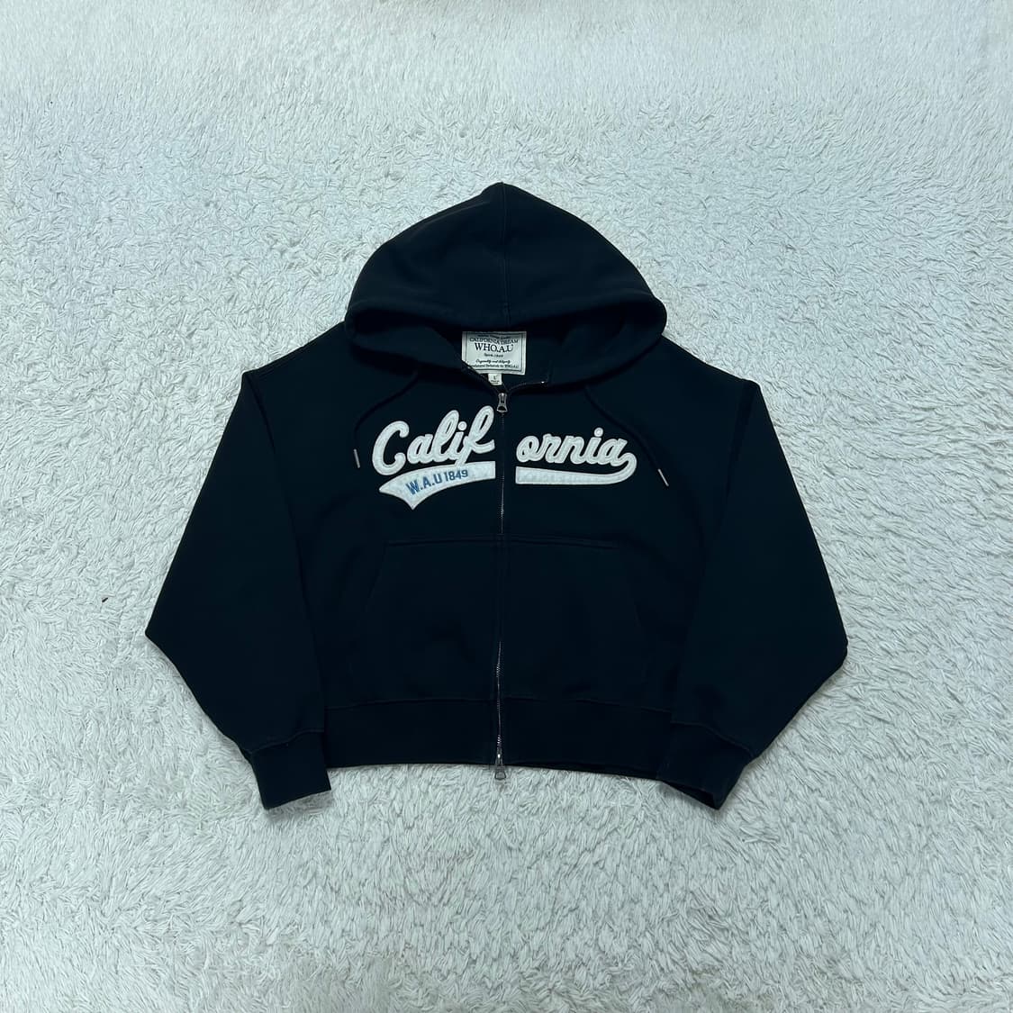 Who A U Black Hood Zip-up 상품이미지4