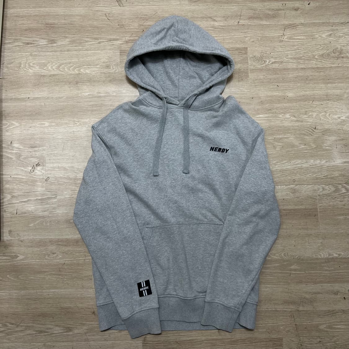 널디 남여공용 스펠 로고 후드티 [그레이] M/95 상품이미지1