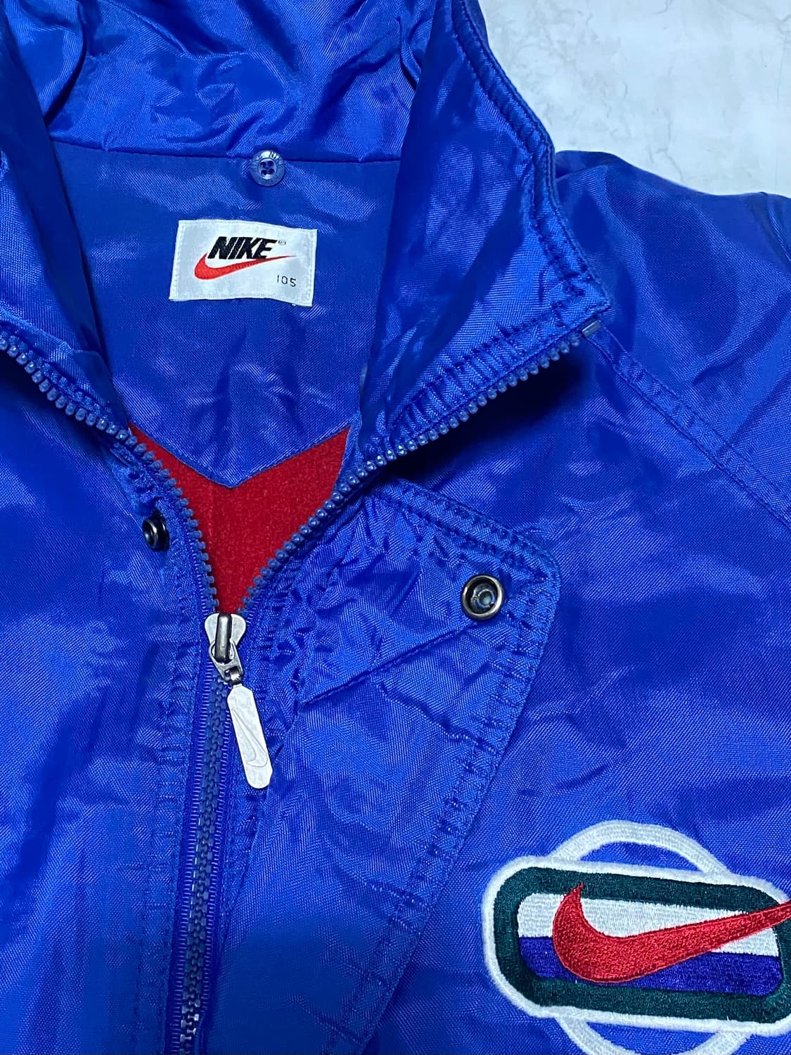 나이키 올드스쿨 빅로고 롱 돕바 패딩 110 상품이미지5