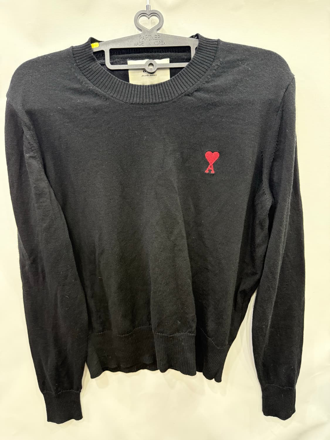 아미 스몰 하트 블랙 니트 상품이미지1