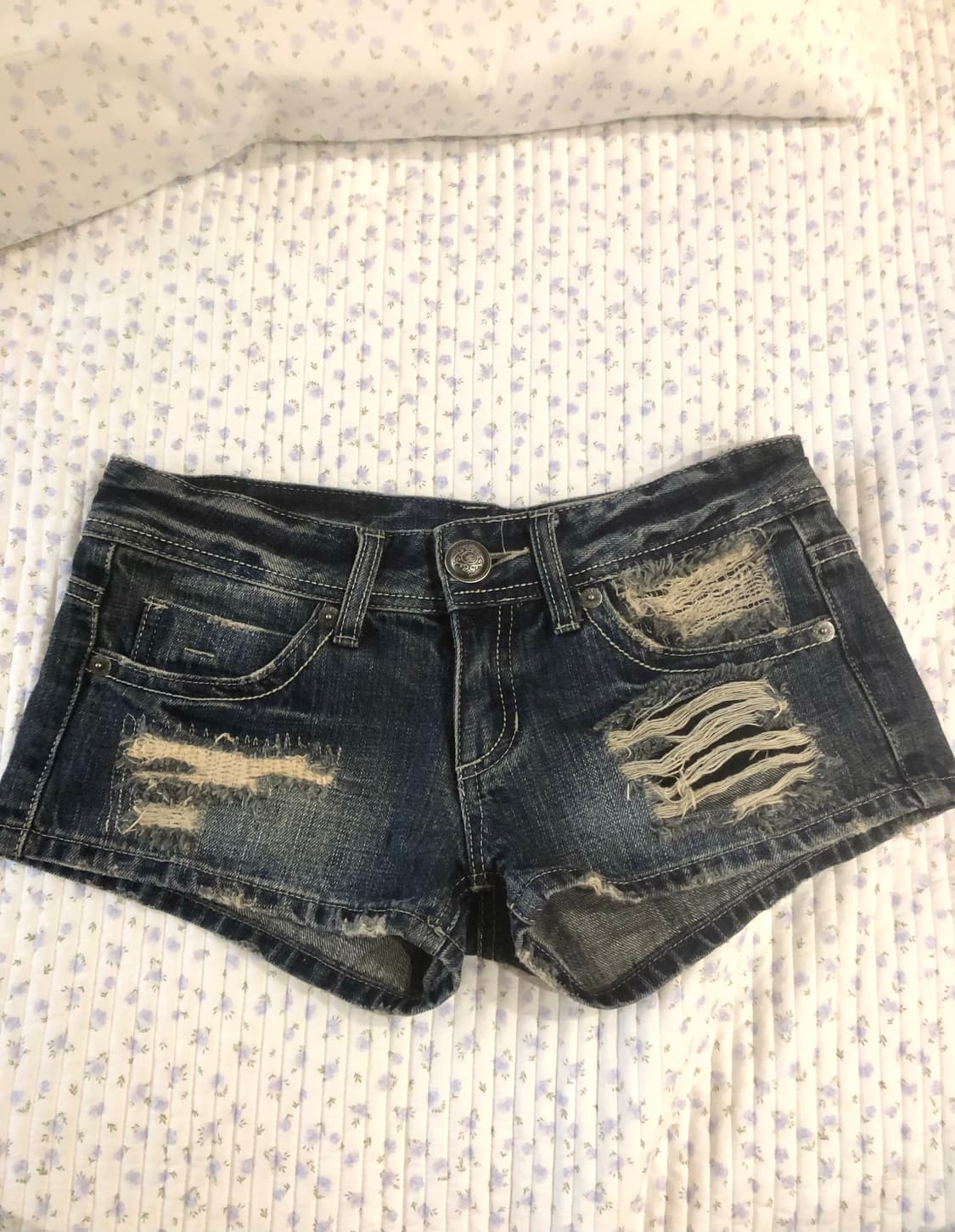 와투케 갸루 찢청 반바지 빈티지 살로메 오네 펑크 니혼진 핀터 히메 상품이미지1